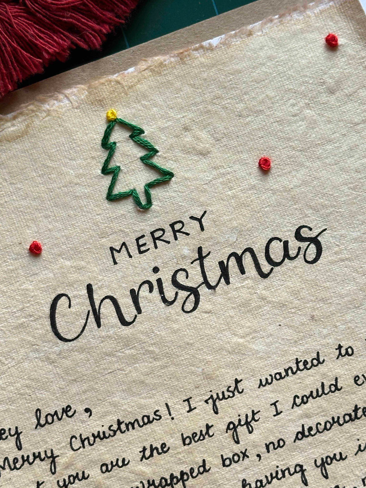 Tri-Fold Christmas Keepsake christmas Card