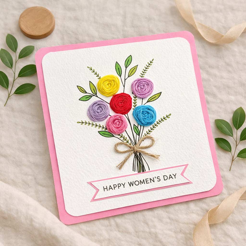 Women’s Day Flower Card