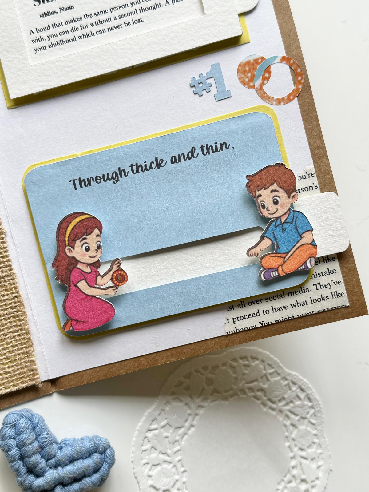 I Love You Bhai Creative Letter Card