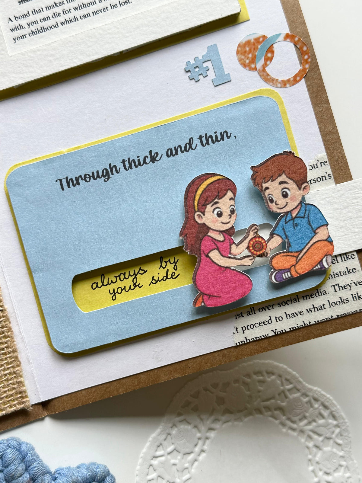 I Love You Bhai Creative Letter Card