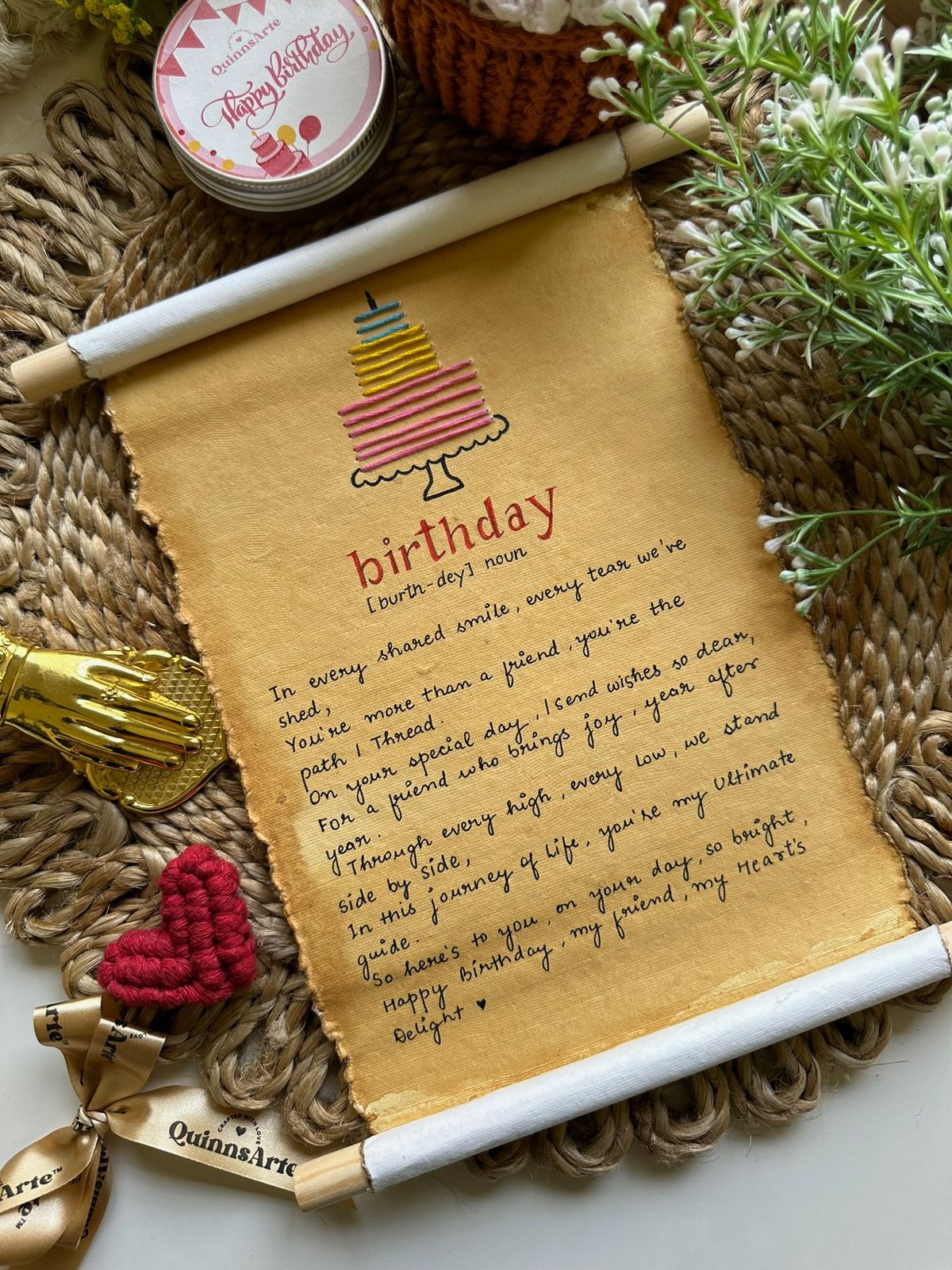 Birthday Vintage Letter