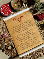 I Love You Thread Vintage Letter
