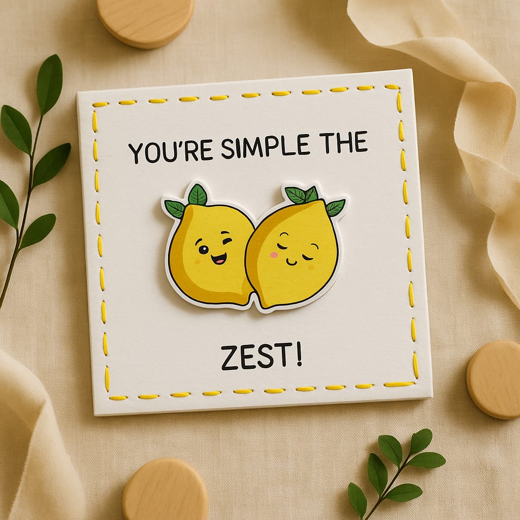 You're Simple The Zest! Pun Card