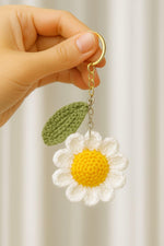 Daisy Crochet Keychain