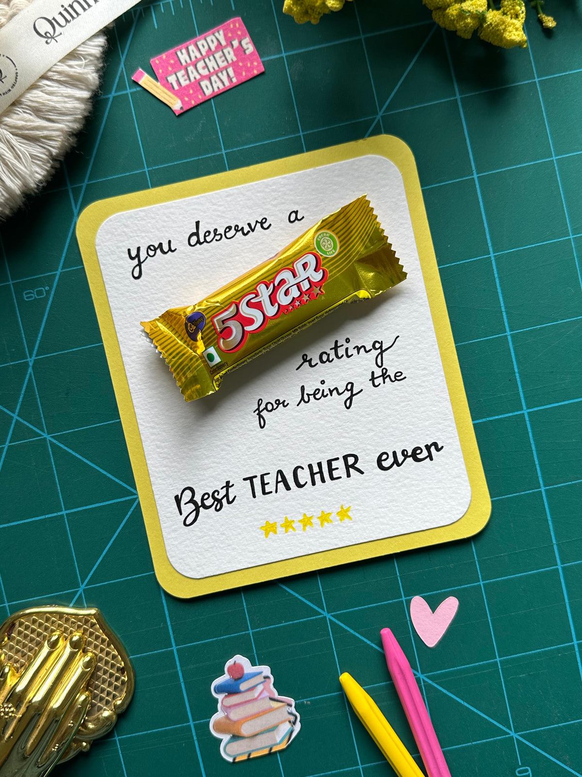 5 Star Teacher’s Day Card