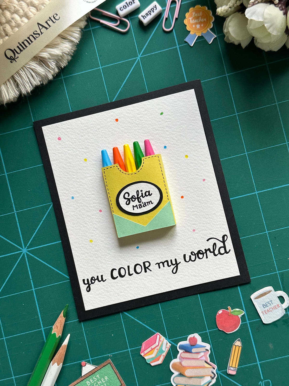 Color Our Teachers Day Card