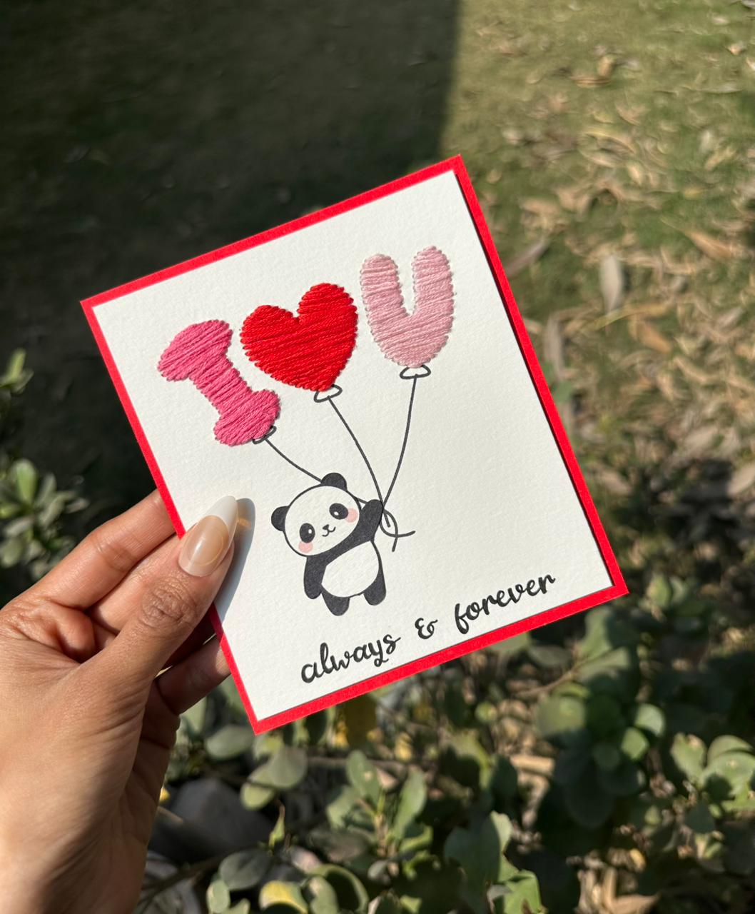 I love you Balloon card