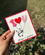 I love you Balloon card