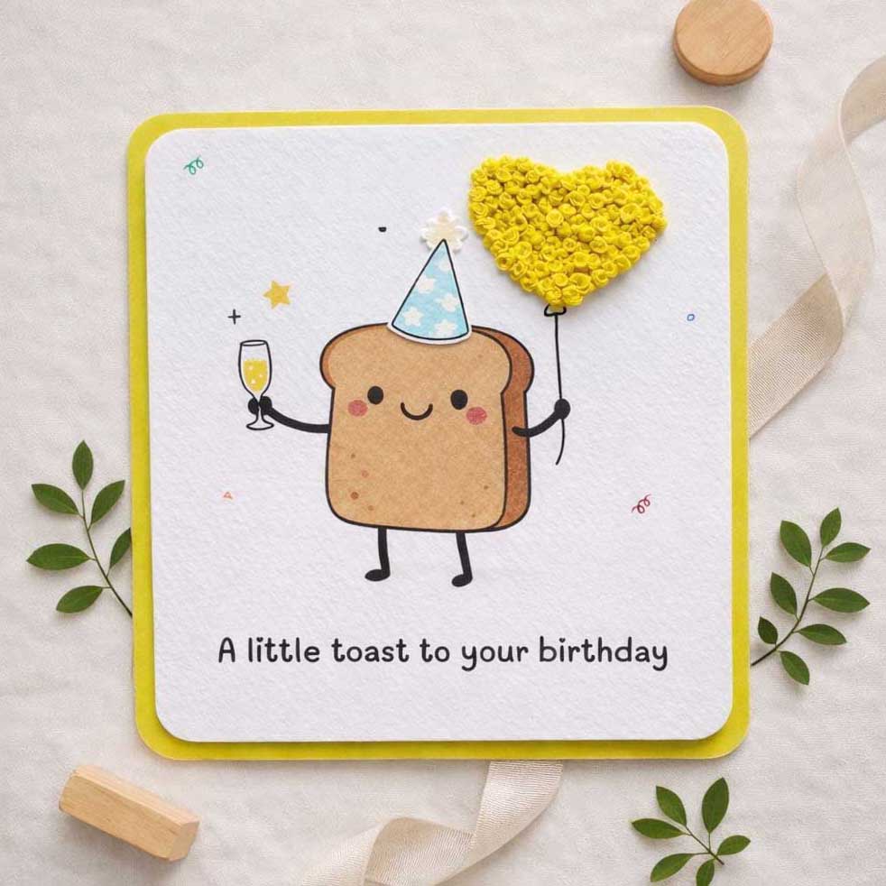Toast Thread Birthday Card