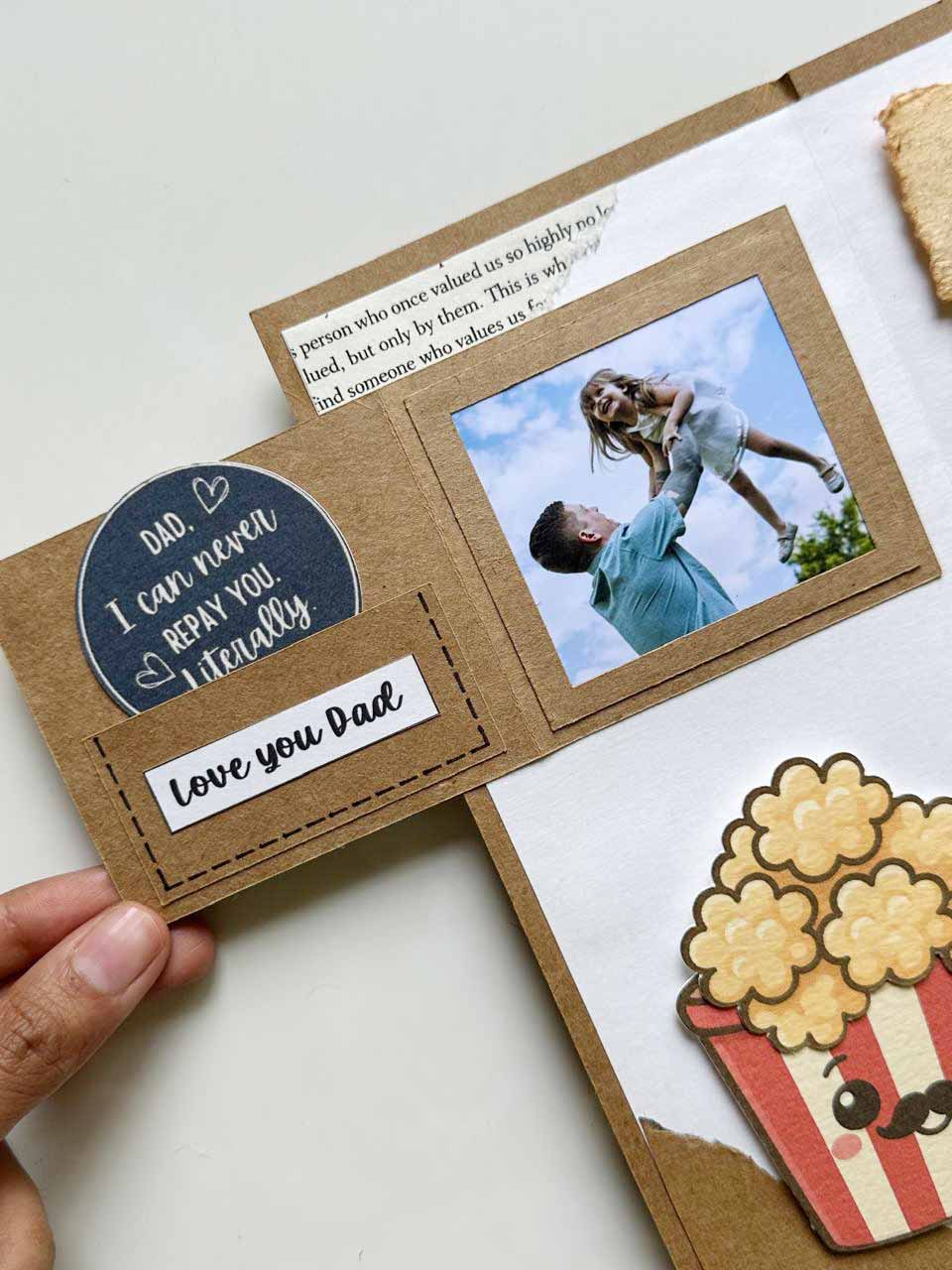 Love You Papa Three Fold Card