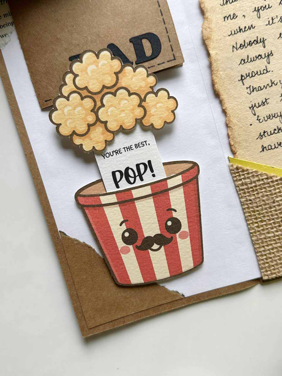 Love You Papa Three Fold Card