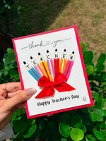 Pencil Bunch Teachers Day Thread Card