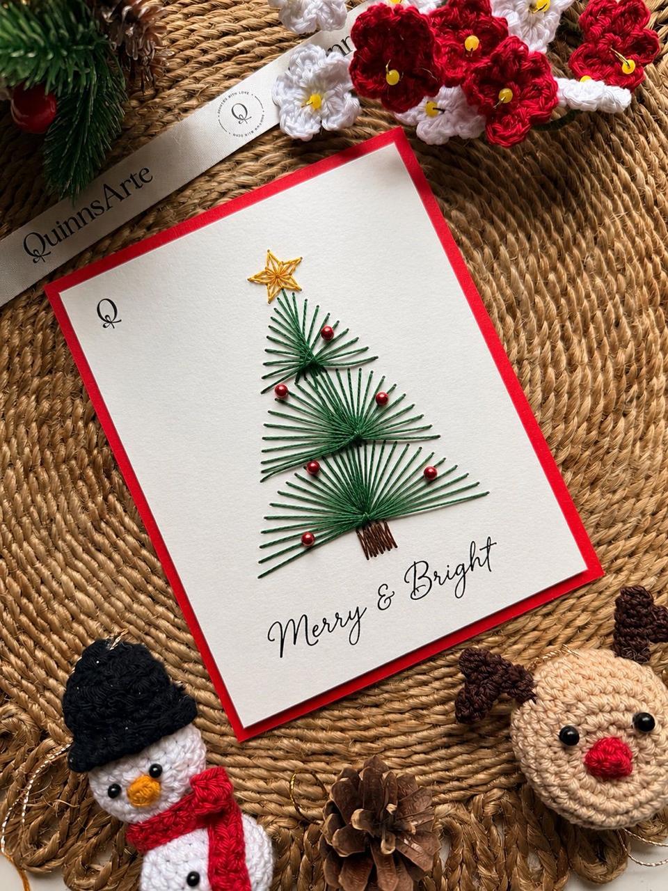 Semi Circular Christmas Tree Printable Template