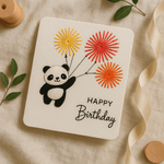 panda birthday card