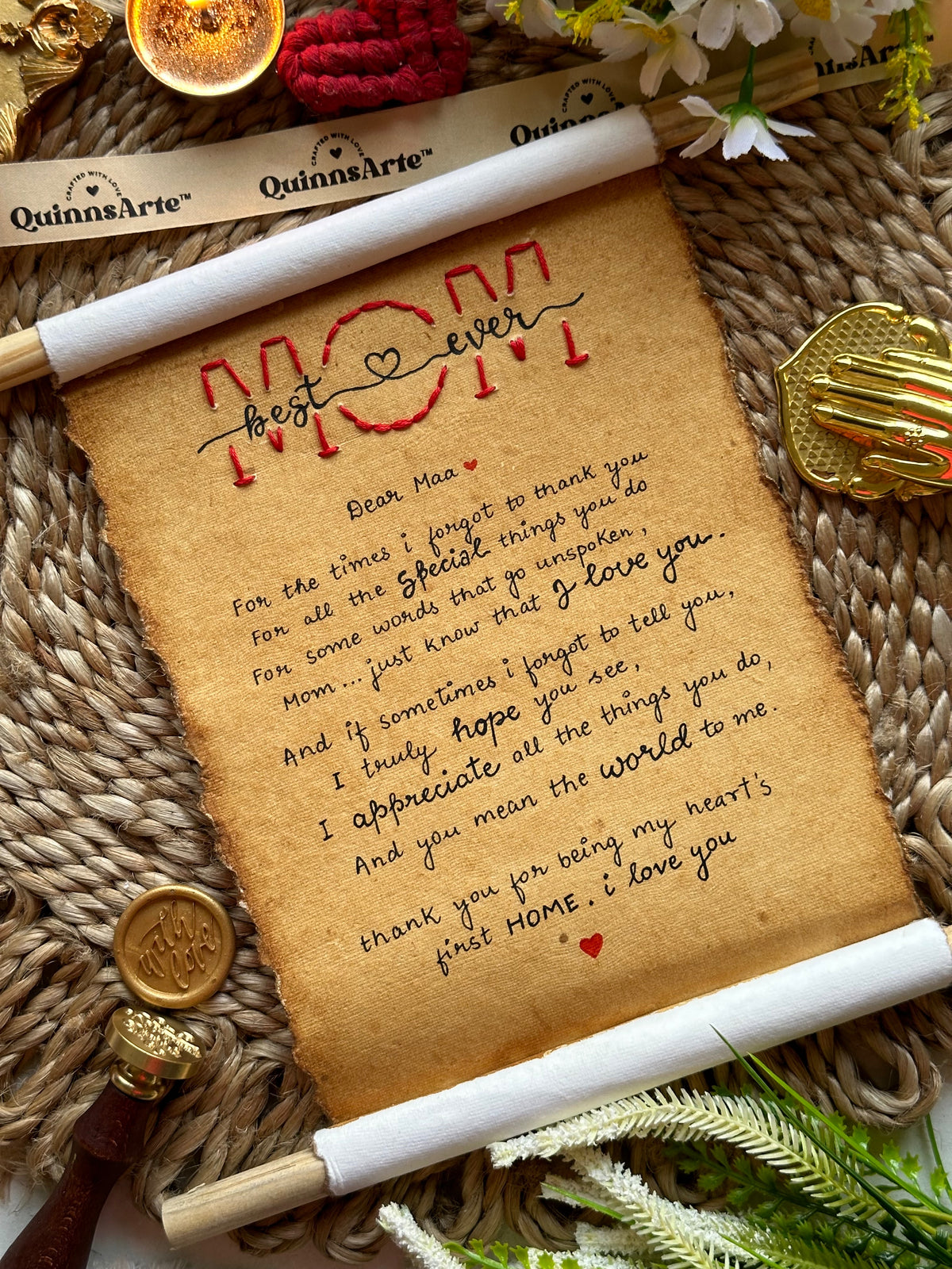 Vintage Letter For Mom