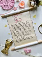 scroll letter