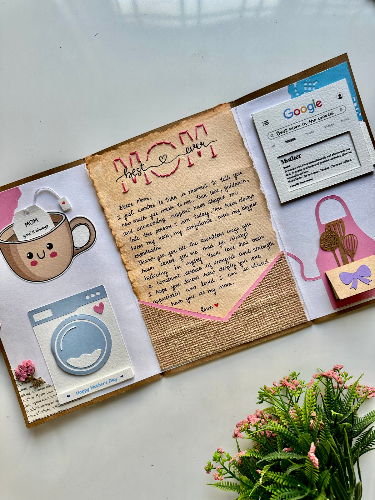 Creative Letter Card For MOM