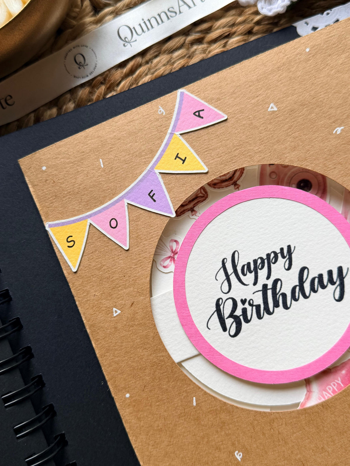 Spin and Surprise Birthday Card