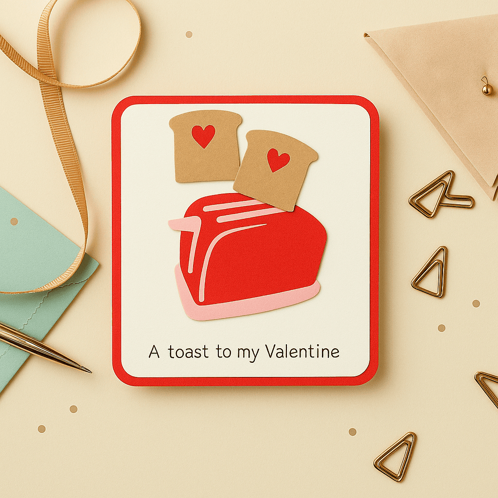A Toast to My Valentine Card