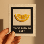 Simply The Zest Polaroid Card
