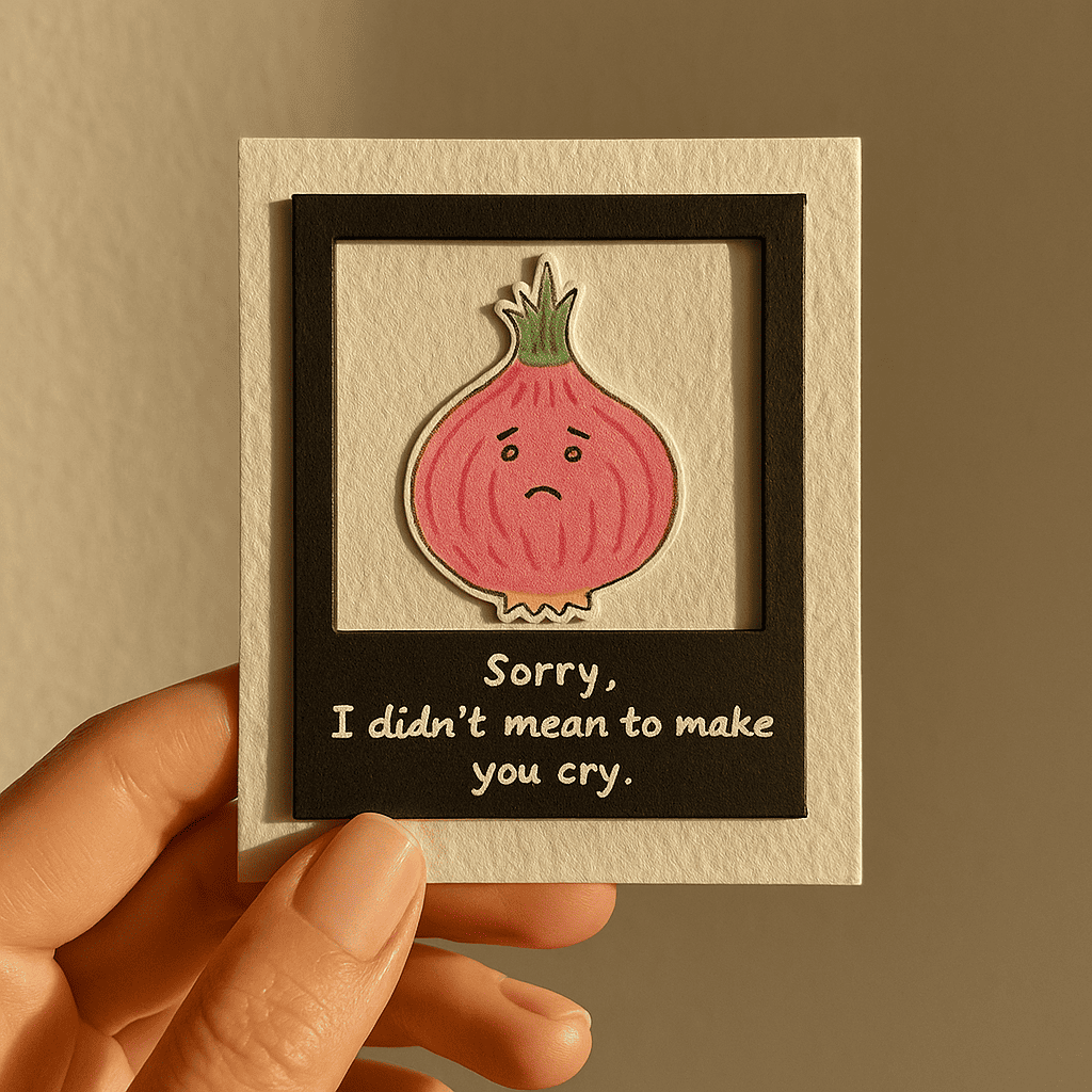 Sorry Polaroid Card