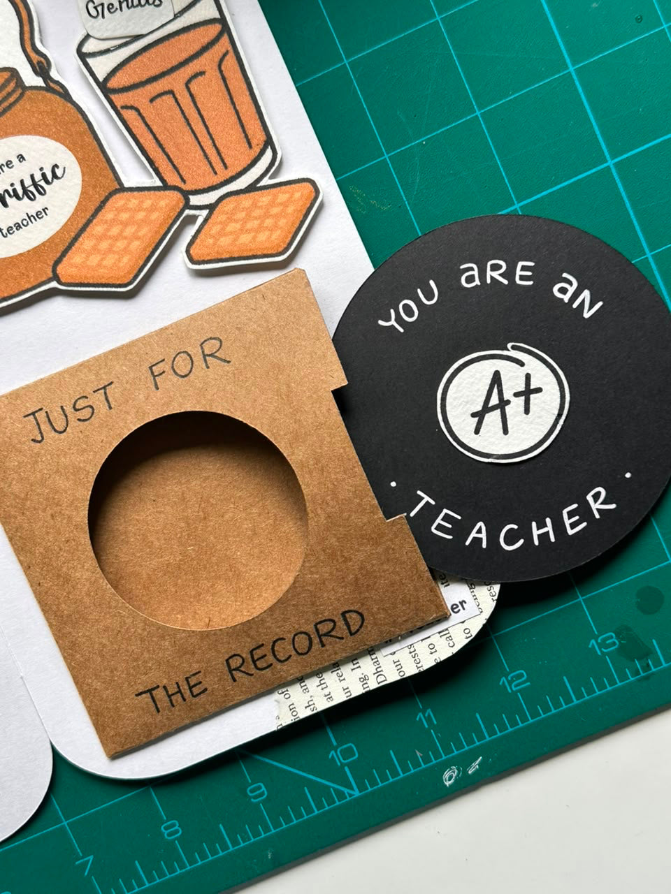 Pencil Shaped TriFold Teachers Day Card