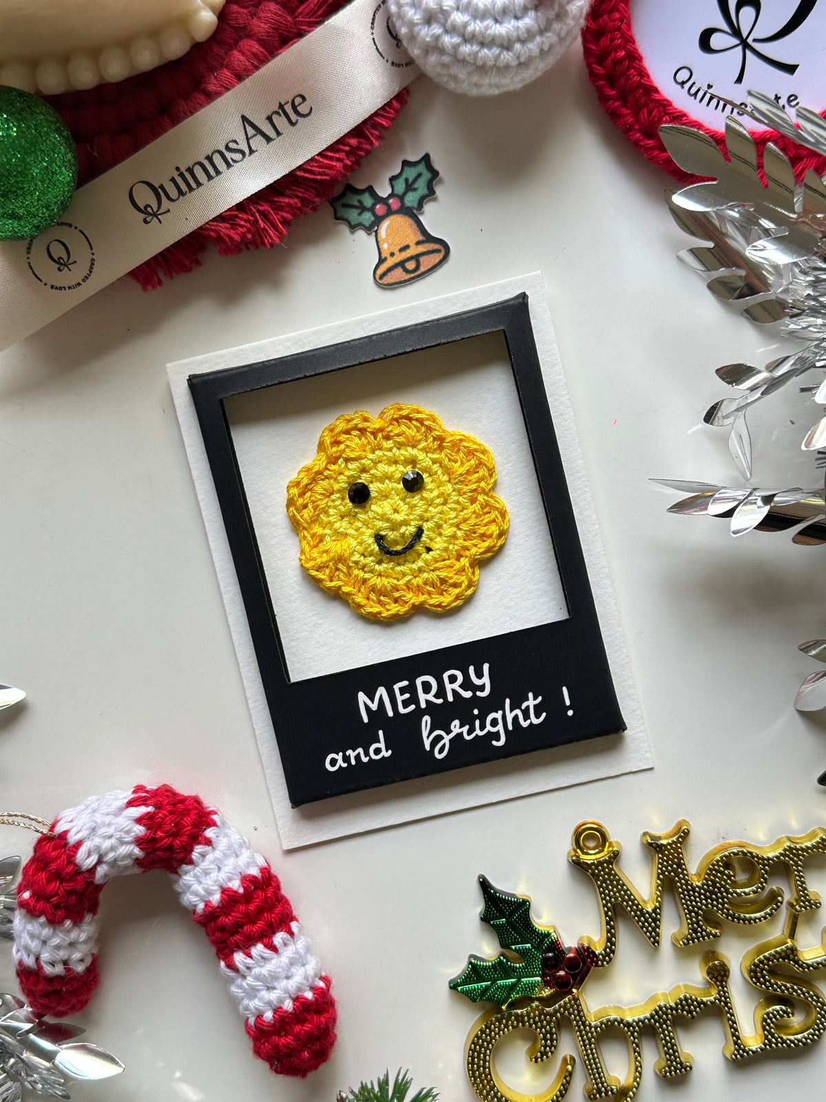 Merry & Bright Christmas Polaroid