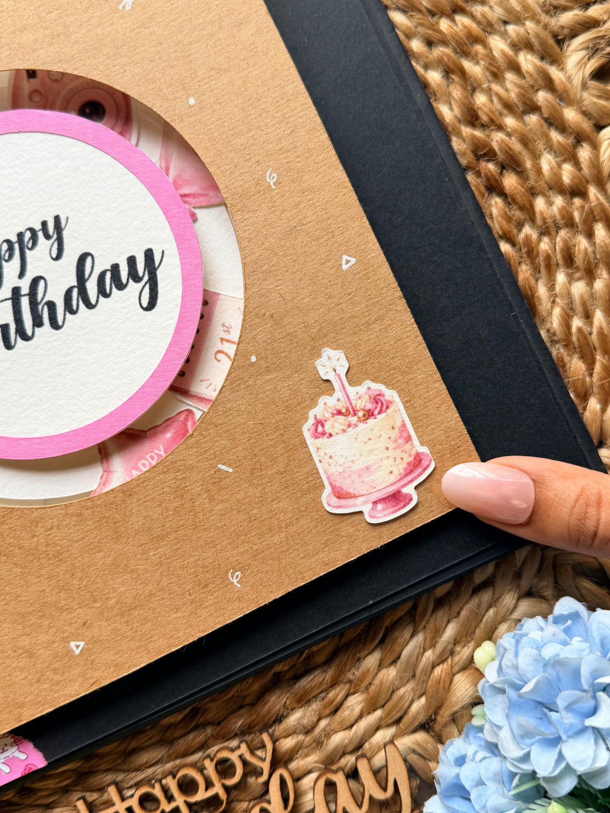 Spin and Surprise Birthday Card