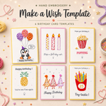 Make a Wish Printable Template (Set of 6)