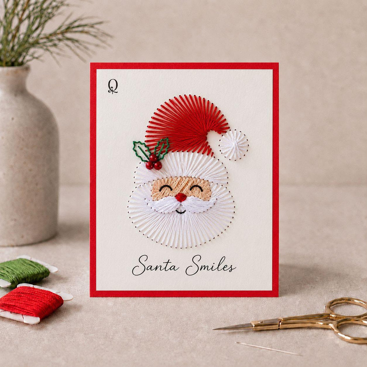 Santa Smiles Christmas Printable Template