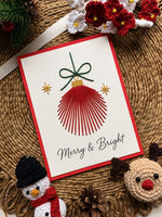 Christmas Bauble Card Printable Template