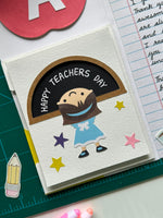 Teachers Day Tri Fold Card