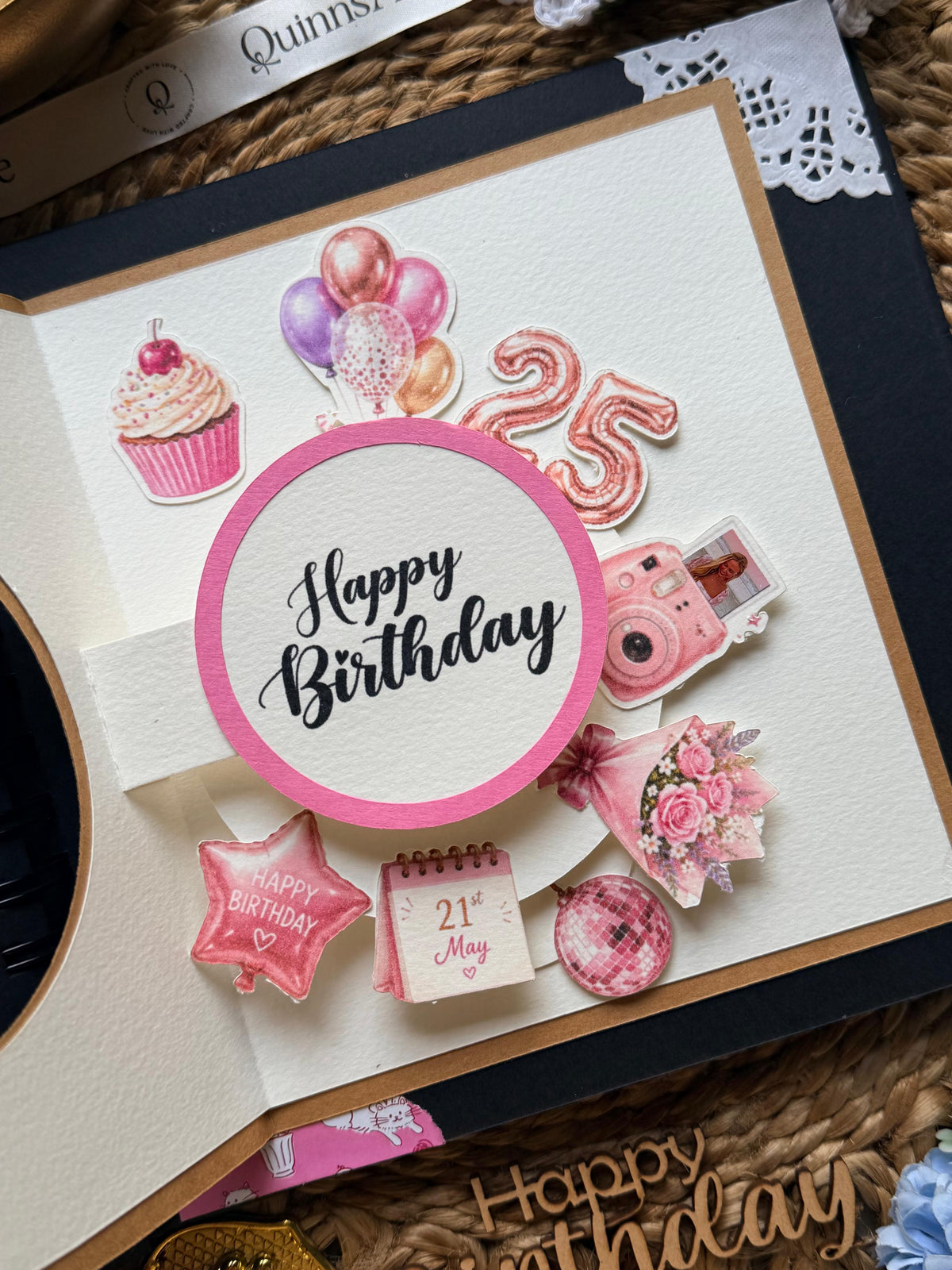 Spin and Surprise Birthday Card