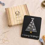 White Christmas Tree Card DIY Kit