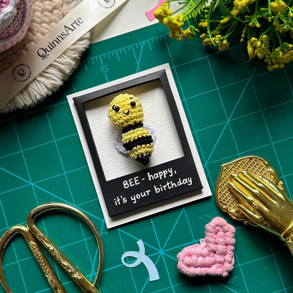 Bee - Happy Polaroid Card