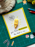 Highlighter Teacher’s Day Card