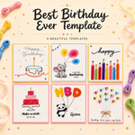Best Birthday Ever Printable Template (Set of 6)