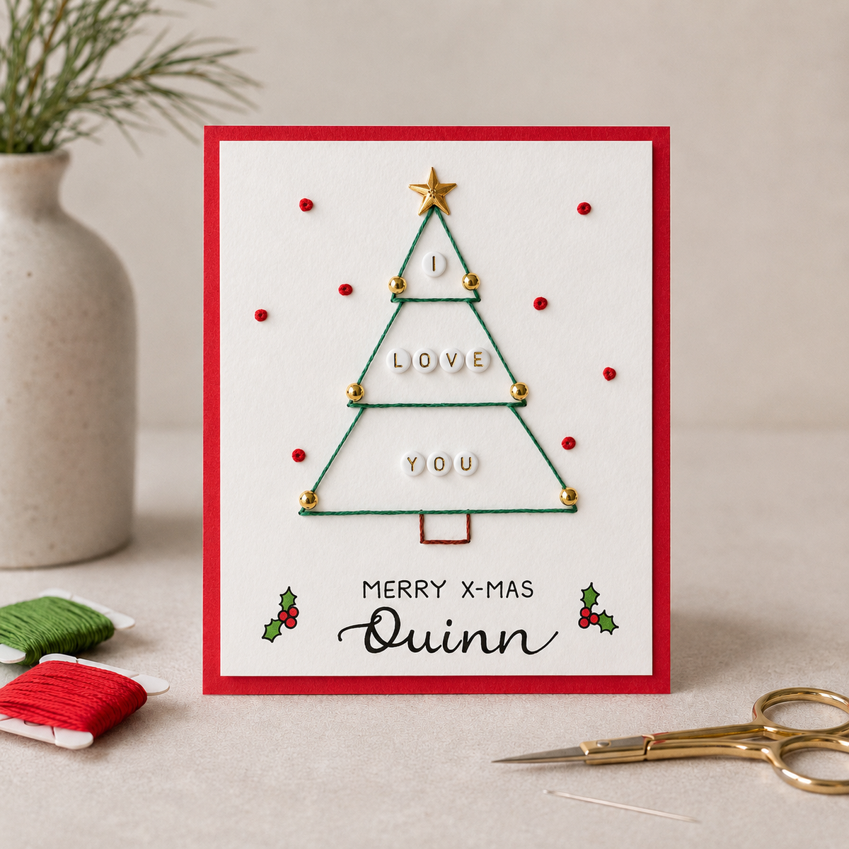 Merry Xmas Christmas Tree Template