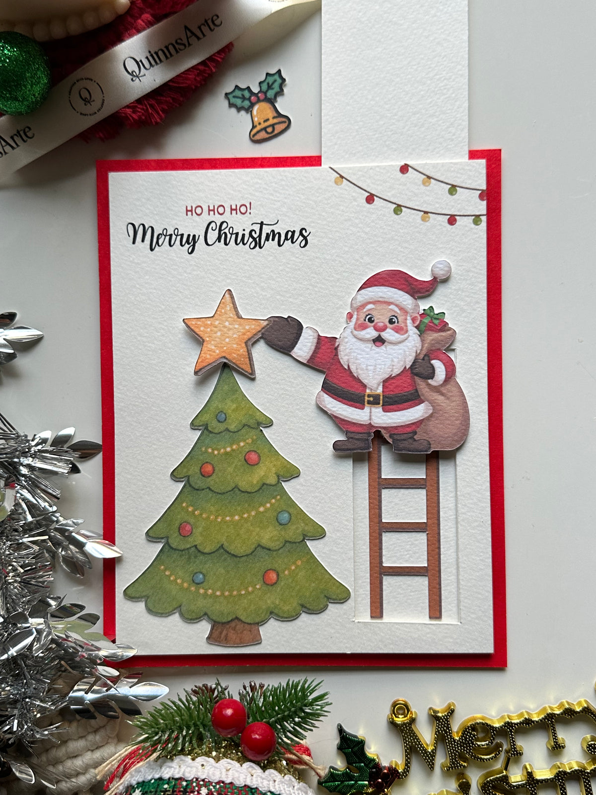 Santa Christmas Slider Card