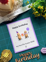 Human Bean Birthday Card