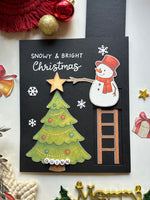 Snowman Christmas Slider Card