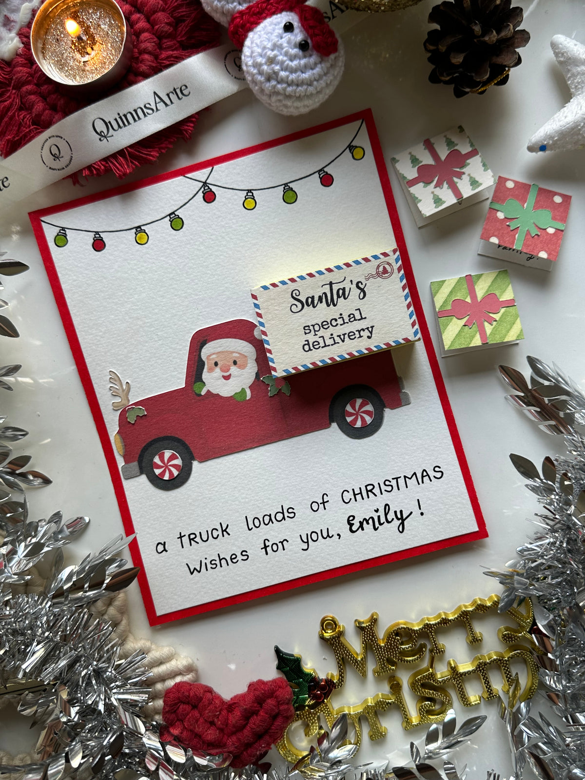 Santa Truck Christmas Card