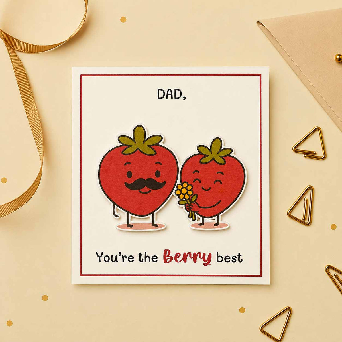 Berry Best Dad Card
