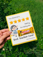 5 Star Teachers Day Thread Card