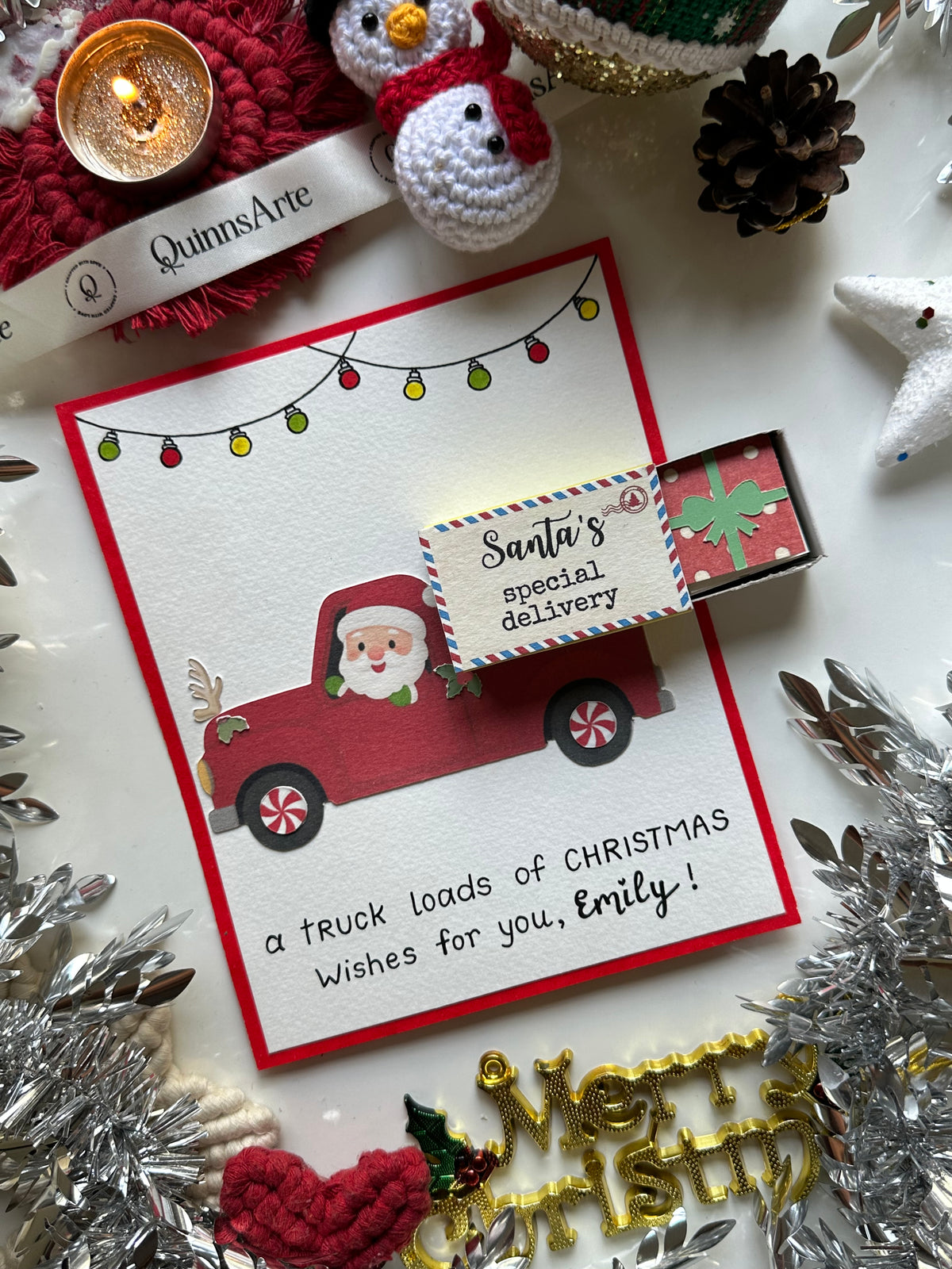 Santa Truck Christmas Card