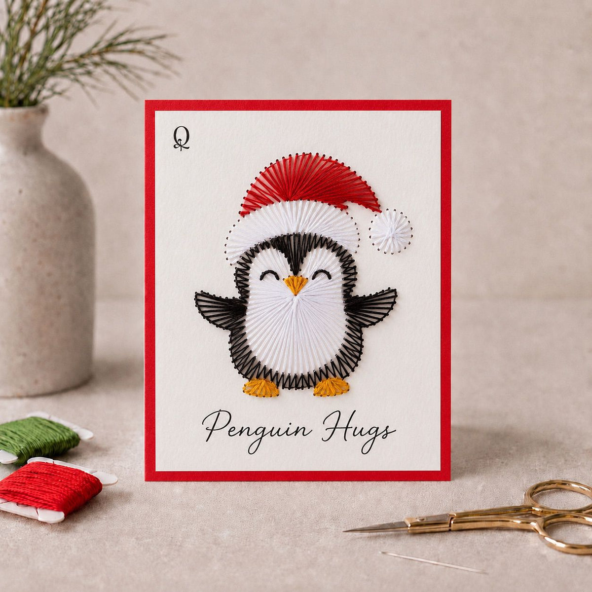 Christmas Penguin Printable Template