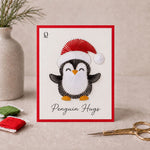 Christmas Penguin Printable Template