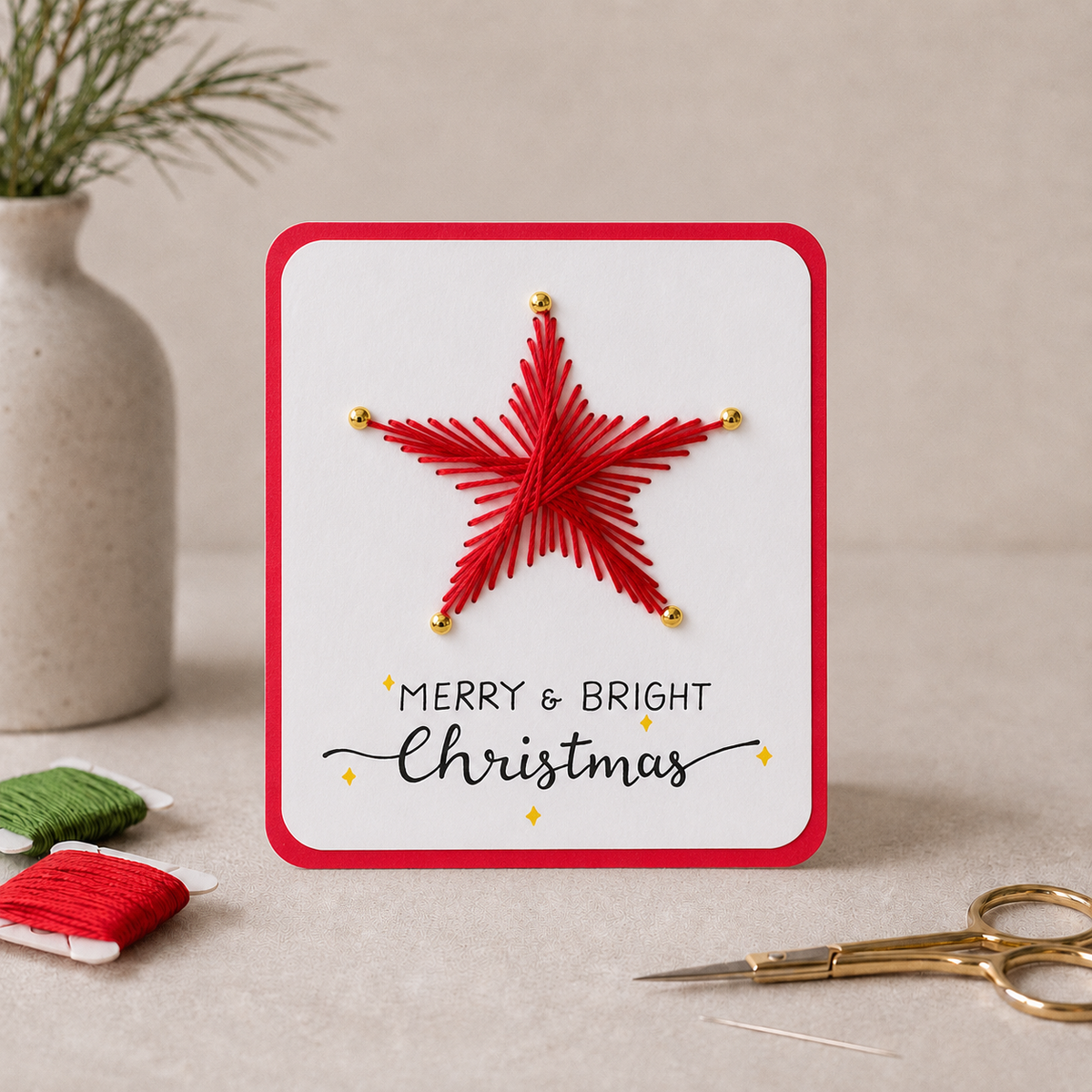 Merry & Bright Star Template