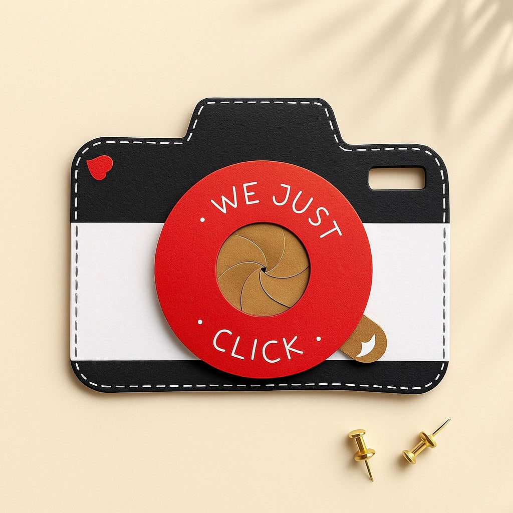 Camera shutter card