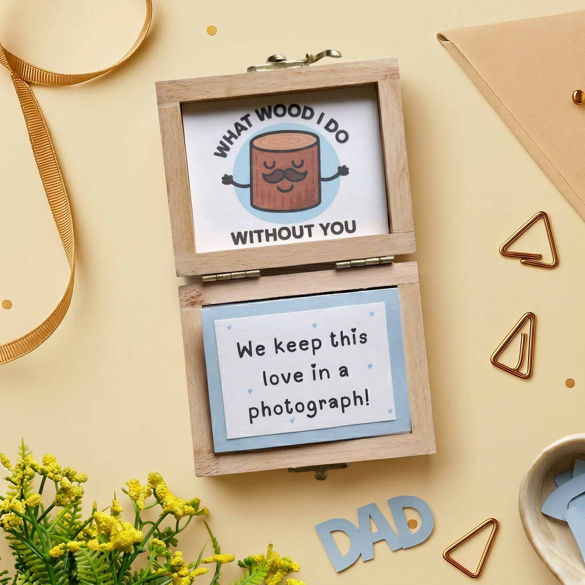 Dad's Wooden Memory Box